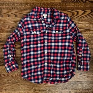 Crewcuts boys flannel button down shirt